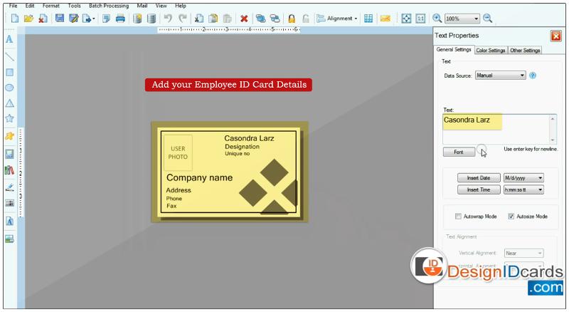 Add ID card Information